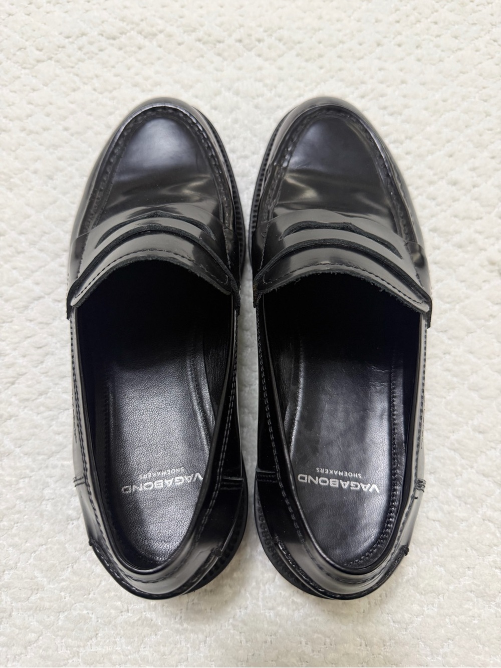 Vagabond Shoemakers Alex Leather Black Loafers Classic Womens Shoes EU 37 US 7 - Picture 5 of 12